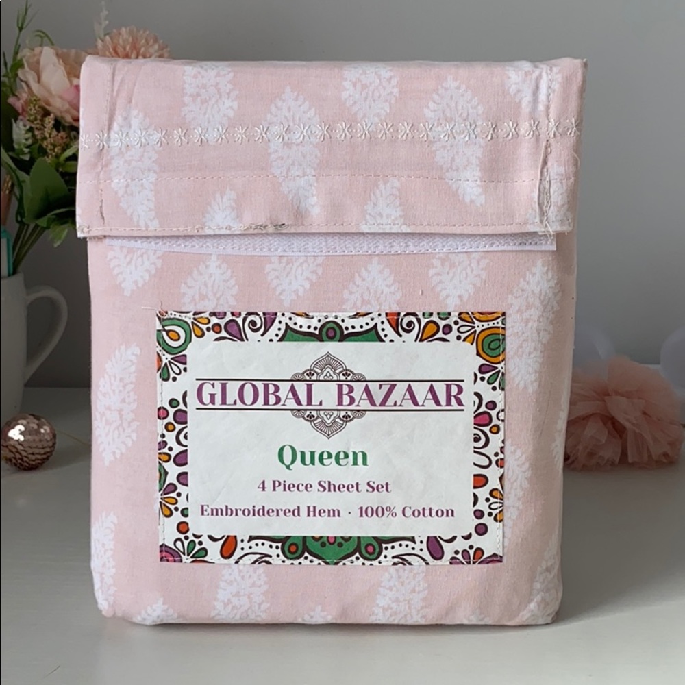 4 piece Queen sheet set